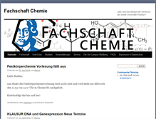 Tablet Screenshot of fachschaftchemie.de